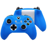 2 in 1 Xbox One S Slim X Controller Silicone Gel Rubber Skin Case + 2 PCS Joystick Grips Analog Stick Caps